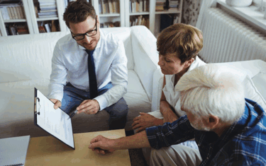 Image of a group doing estate planning