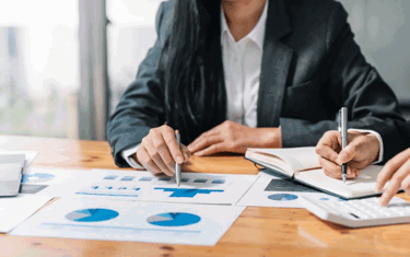 Image of person highlighting change in report